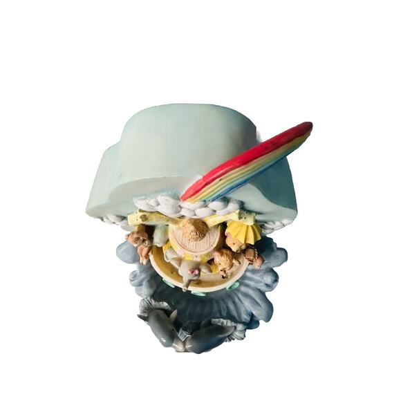 Vintage Noah's Ark Heritage Mint Music Box Water Fountain Working Baby Shower - Picture 14 of 16